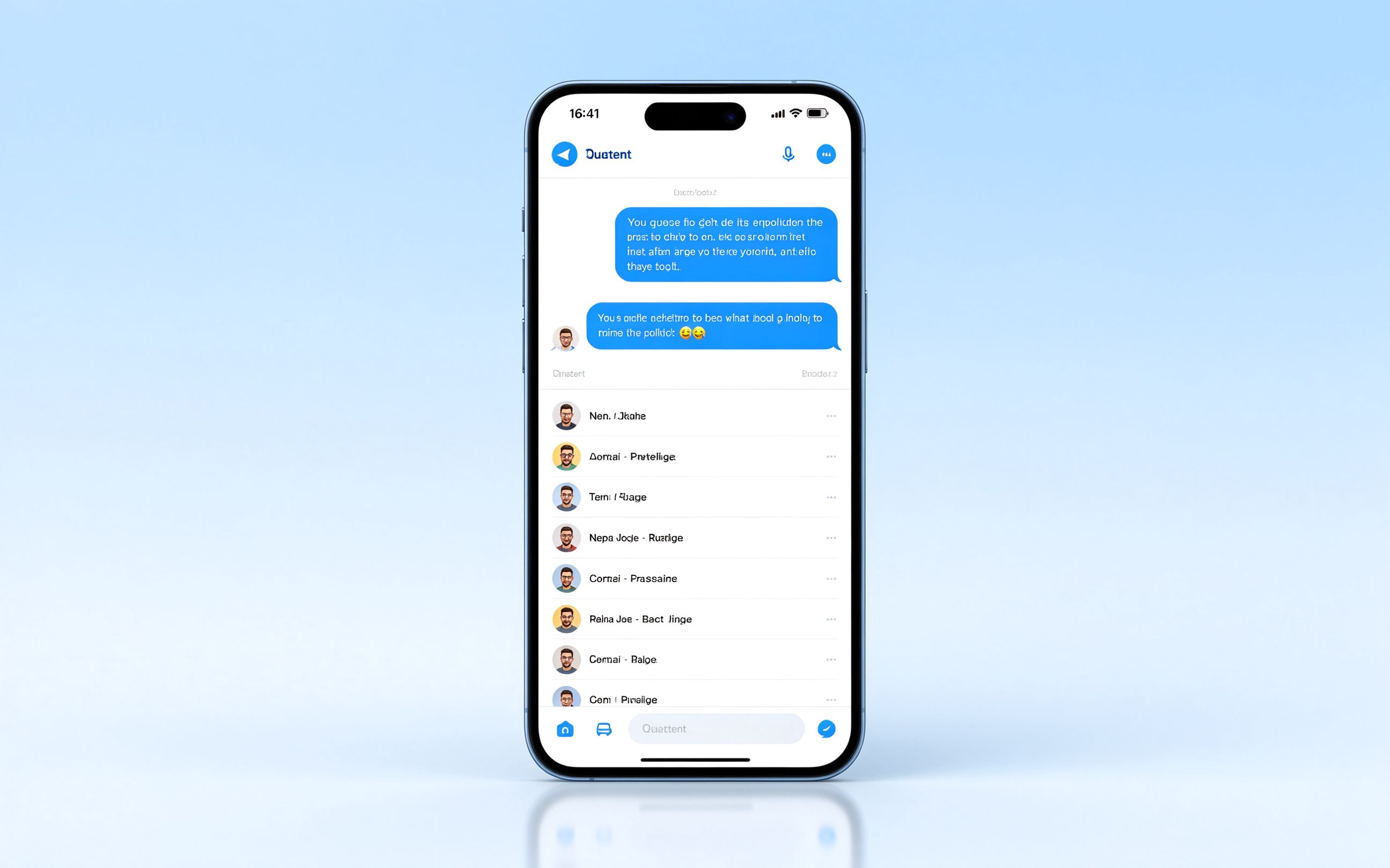 Telegram 纸飞机手机应用界面展示